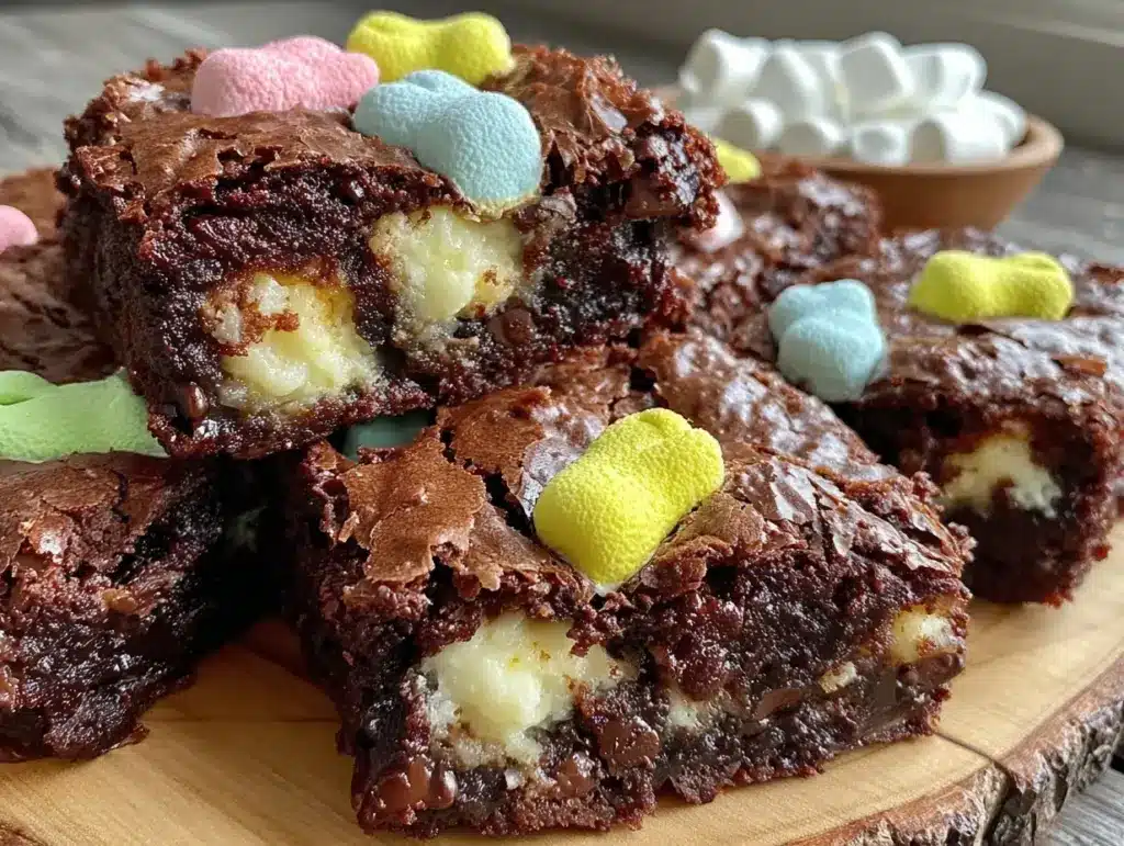 Chewy Peeps S’mores Brownies - featured image