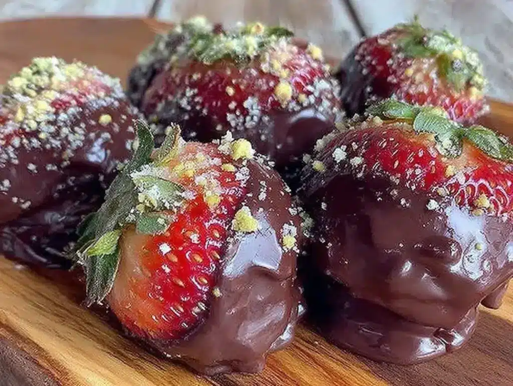 chocolate-covered strawberry truffles - featured image