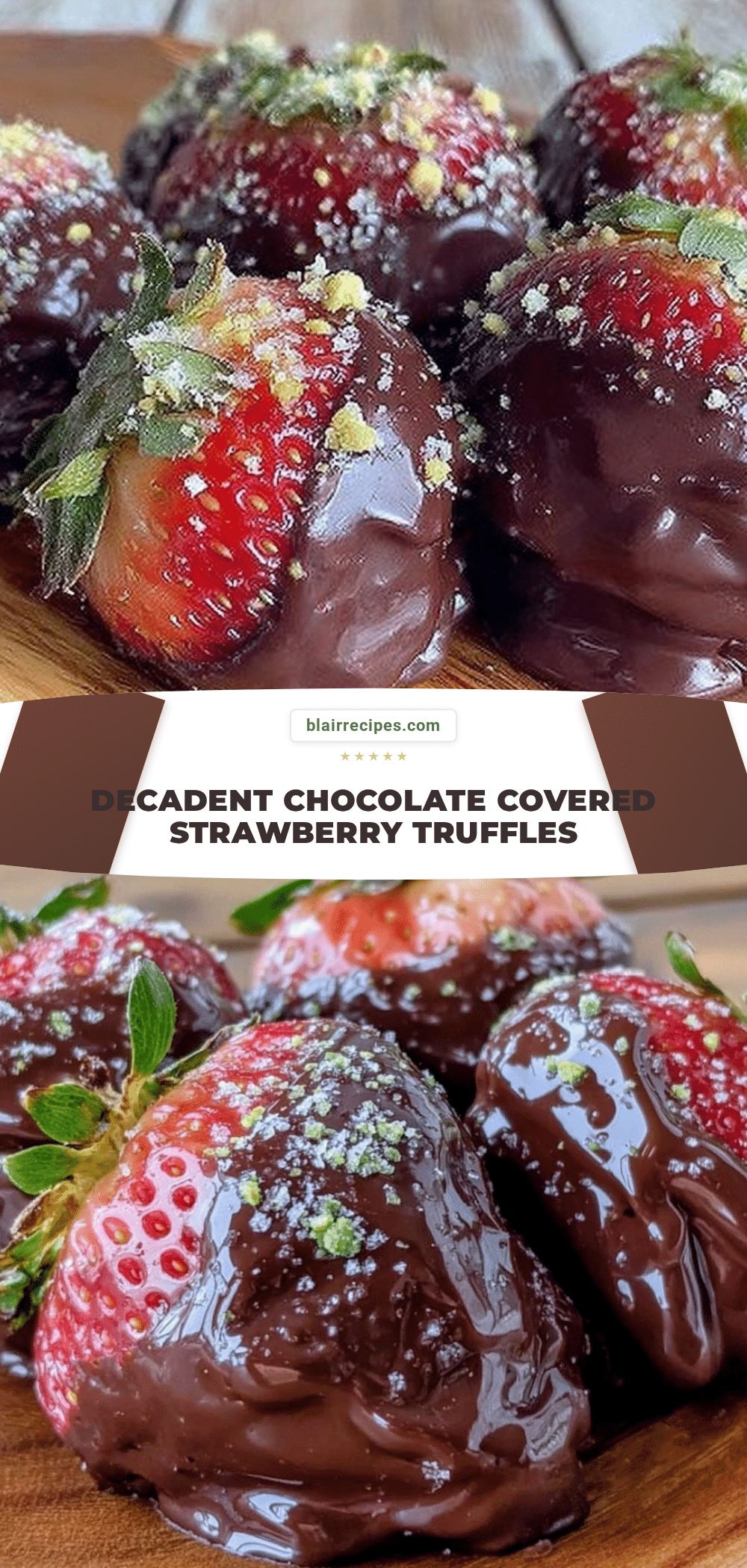 chocolate-covered strawberry truffles recipe