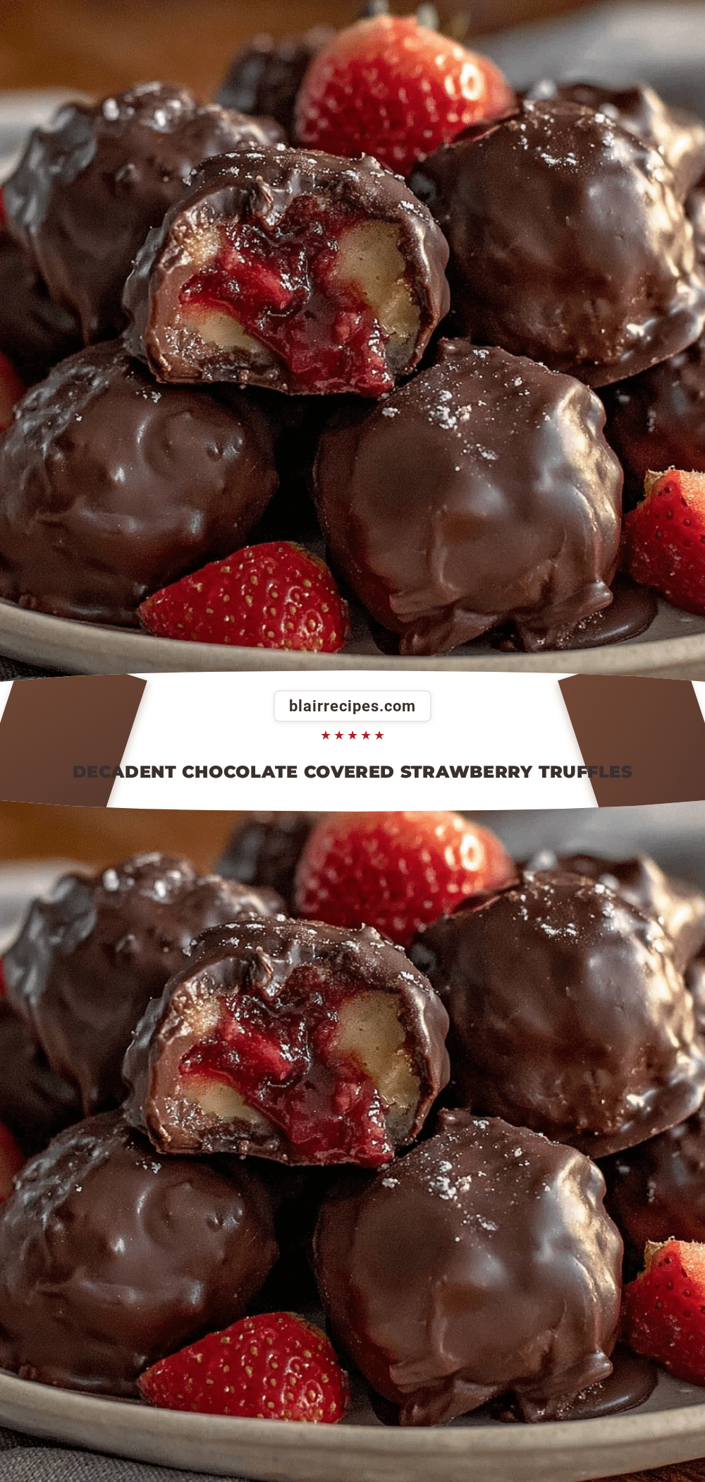 chocolate-covered strawberry truffles recipe