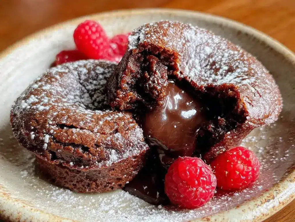 chocolate lava cakes - featured image