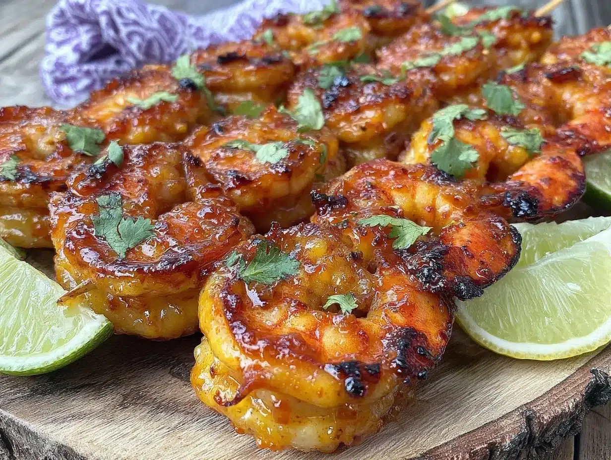 cilantro lime shrimp skewers preparation steps