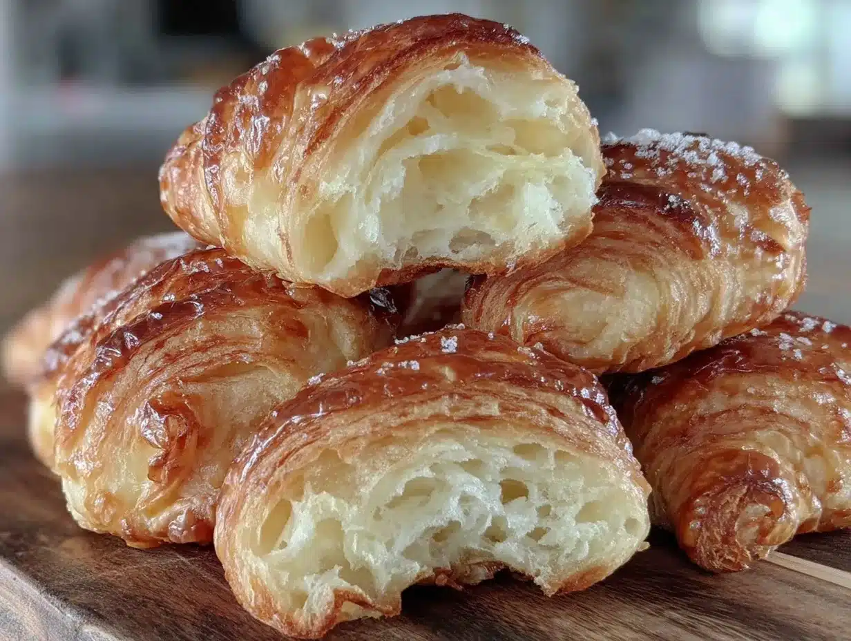 classic French croissants recipe preparation steps