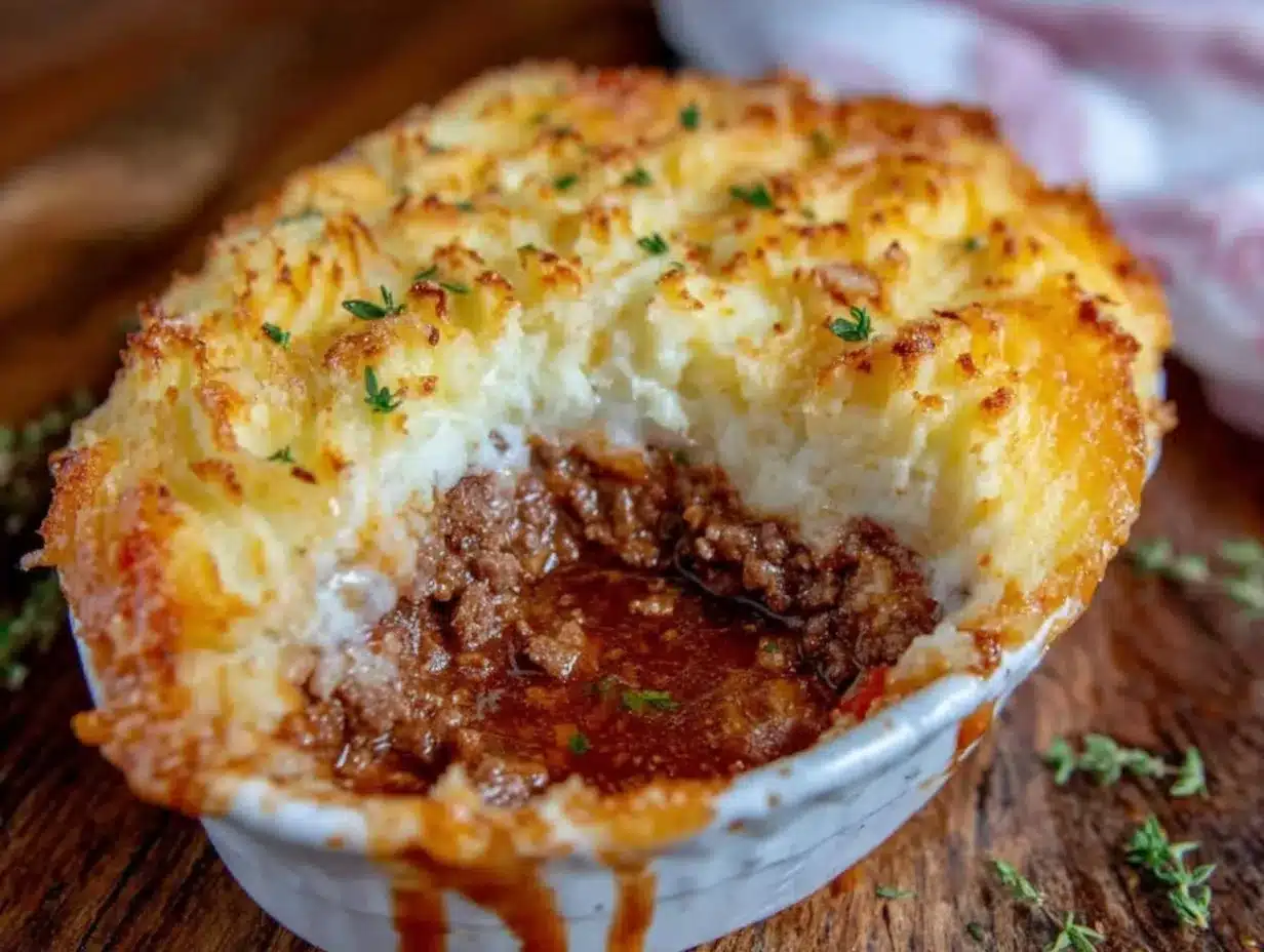 Cozy Shepherds Pie with Guinness Gravy preparation steps