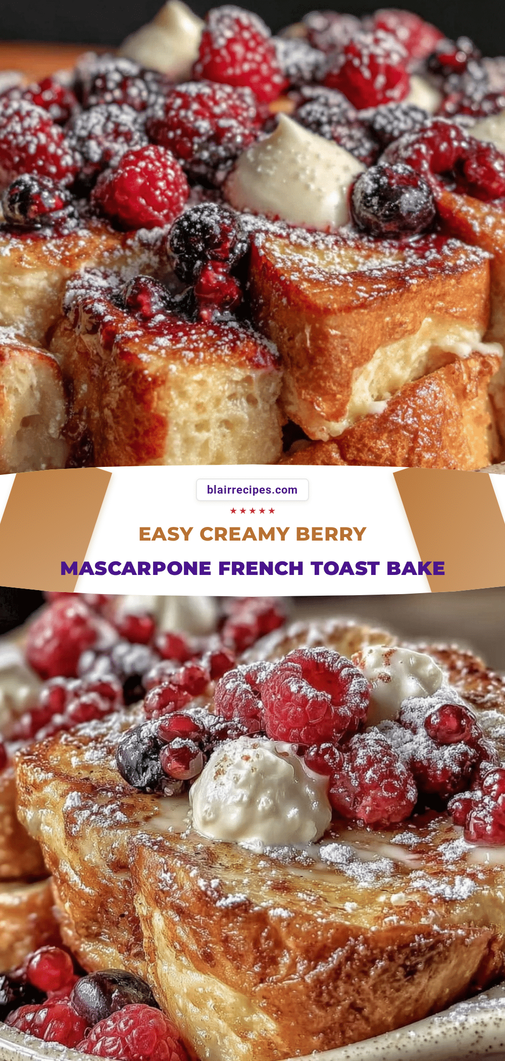 creamy berry mascarpone french toast bake recipe