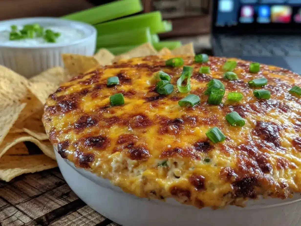 creamy buffalo chicken dip preparation steps