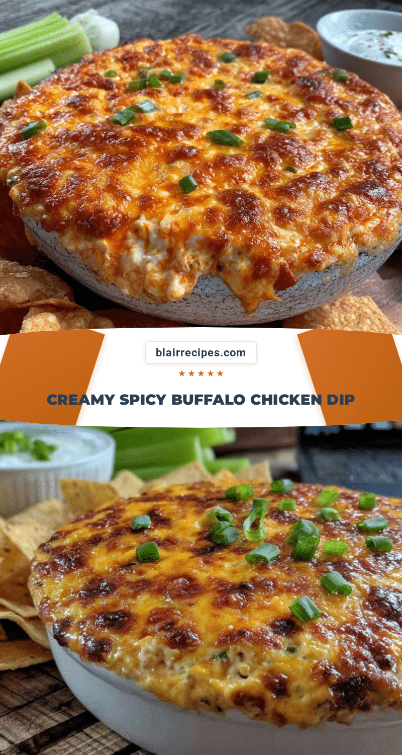 creamy buffalo chicken dip recipe