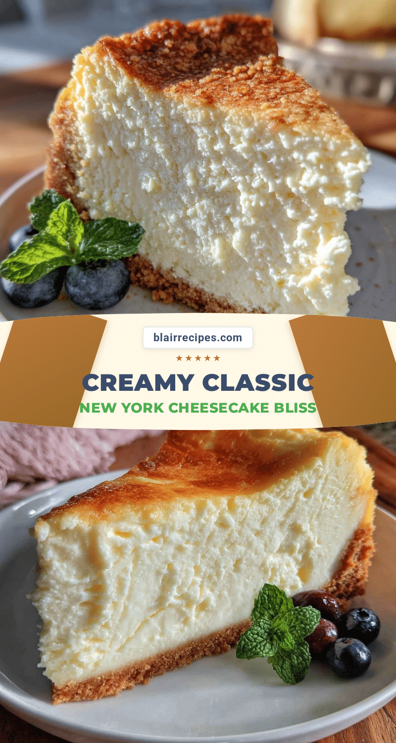 creamy classic New York cheesecake recipe