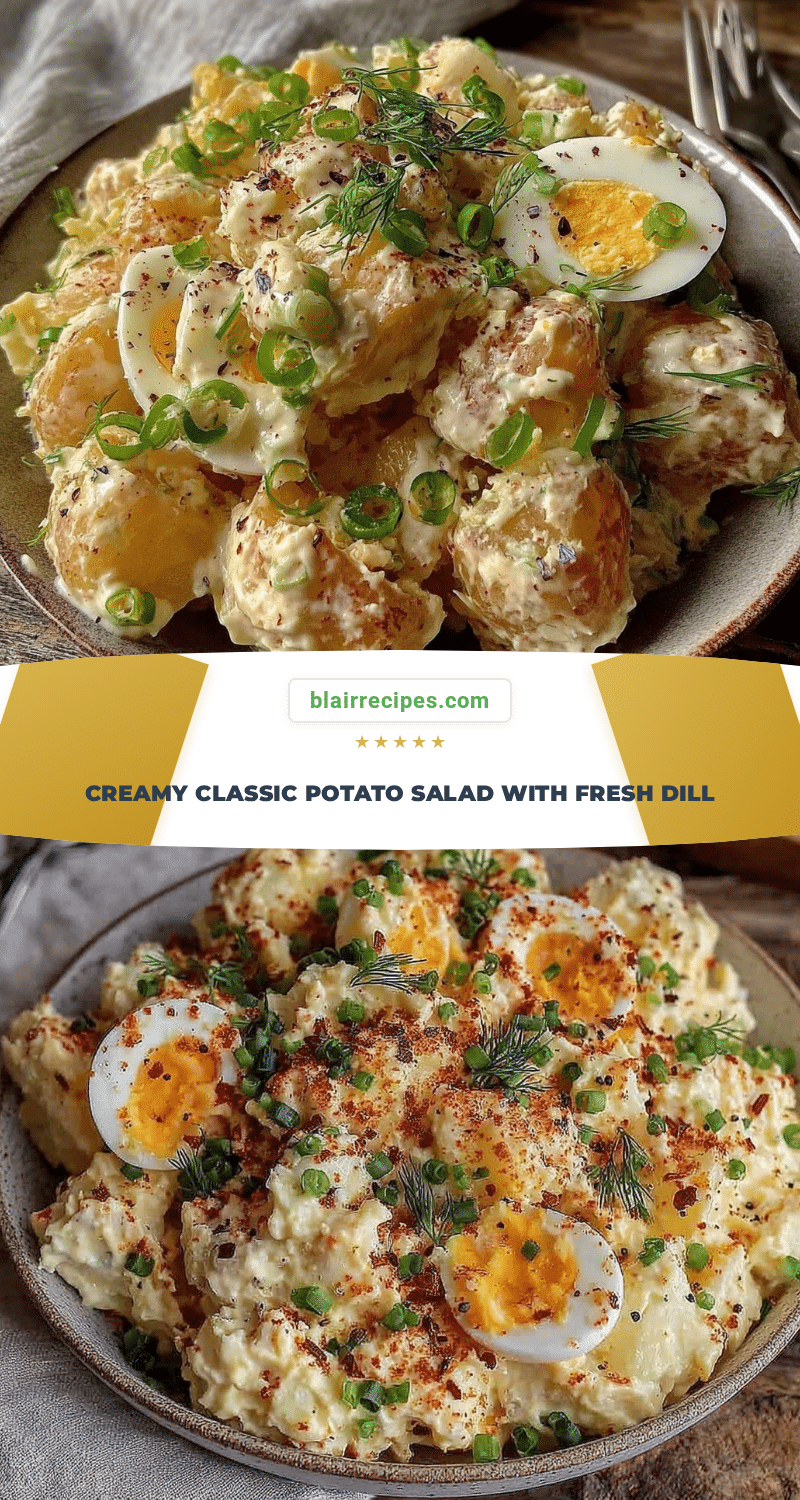 creamy classic potato salad with fresh dill recipe