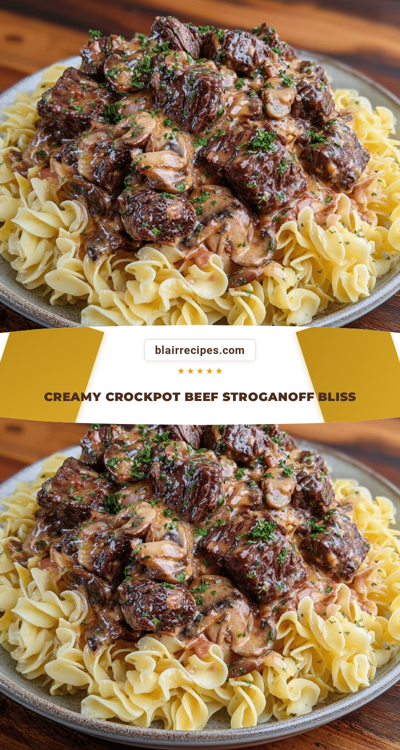 creamy crockpot beef stroganoff recipe
