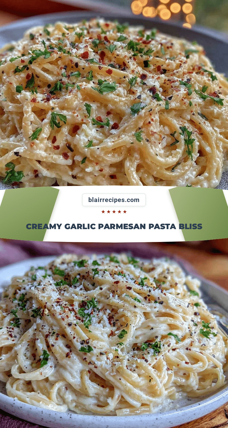 creamy garlic parmesan pasta recipe