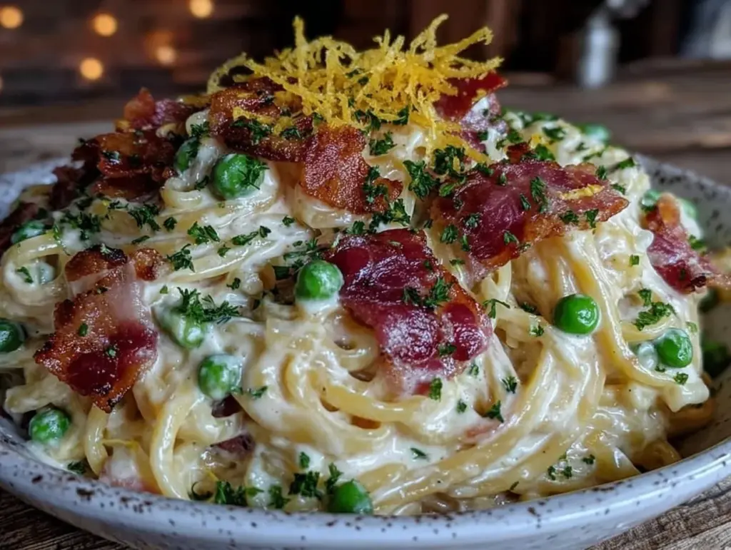 creamy lemon pasta - featured image
