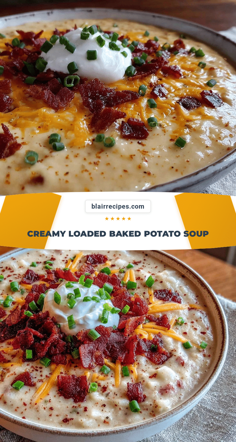 creamy loaded baked potato soup recipe