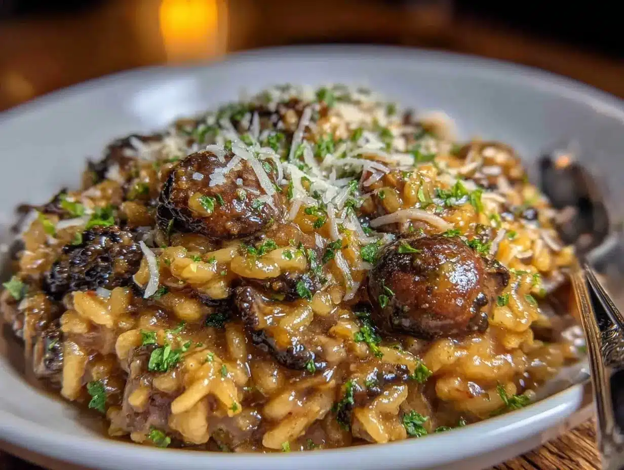 creamy morel mushroom risotto preparation steps
