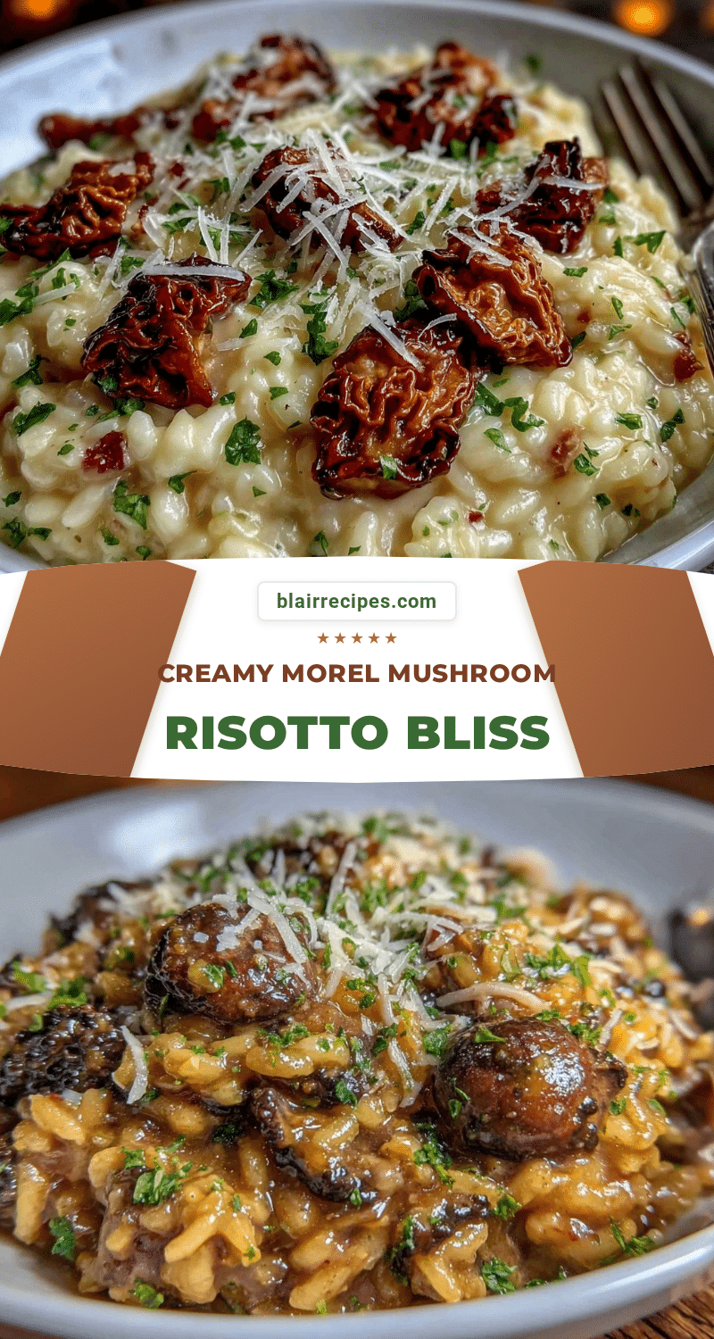 creamy morel mushroom risotto recipe