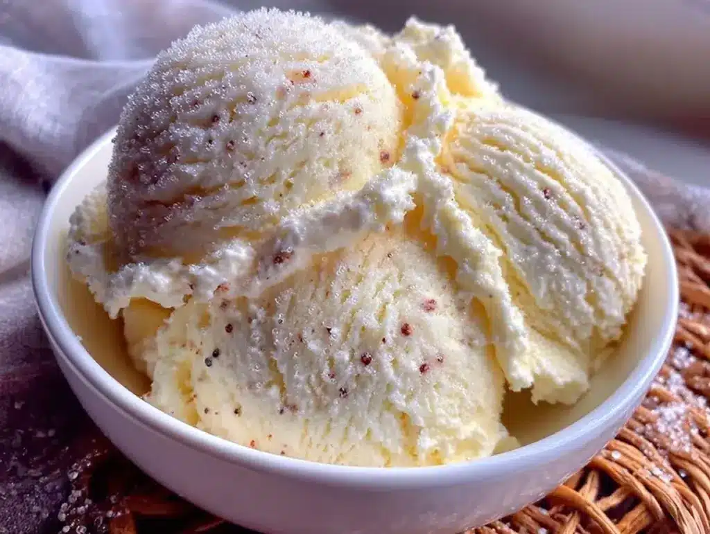 creamy no-churn vanilla ice cream recipe - featured image