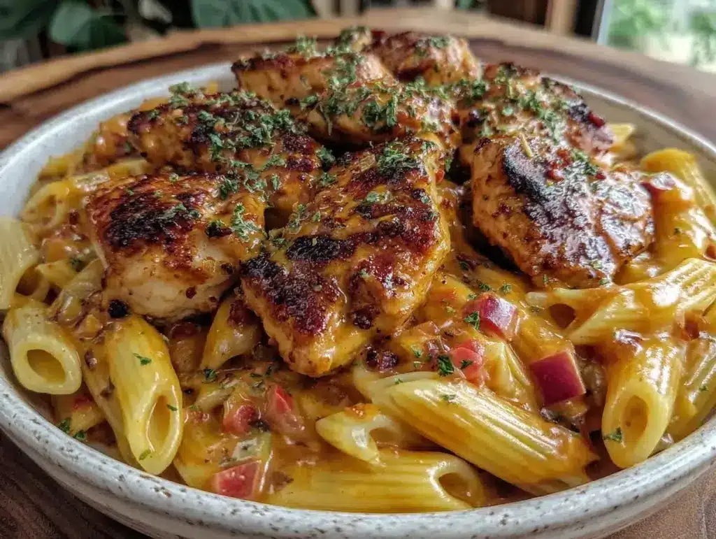 creamy one-pot cajun chicken pasta - featured image