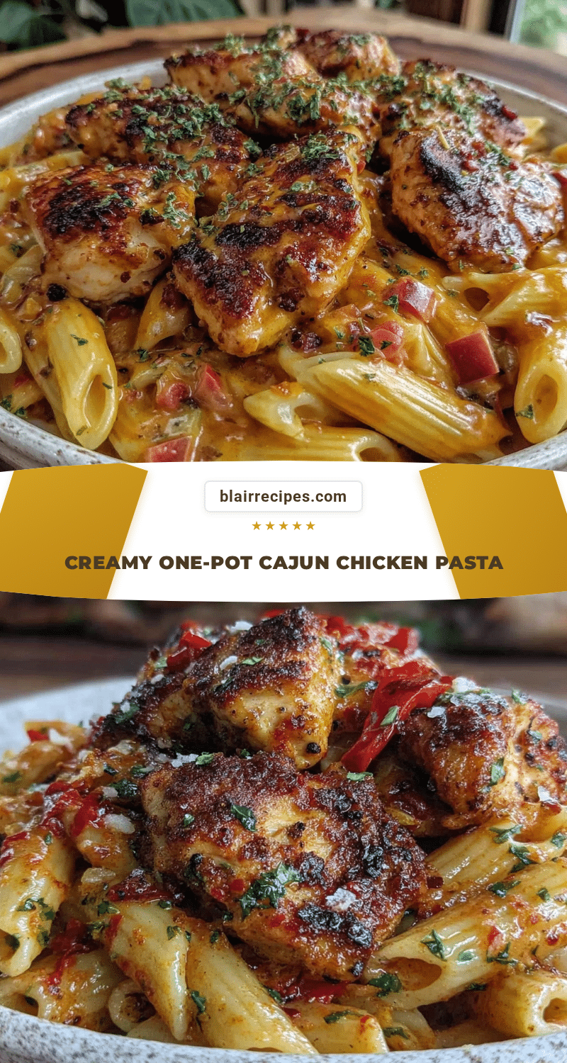 creamy one-pot cajun chicken pasta recipe