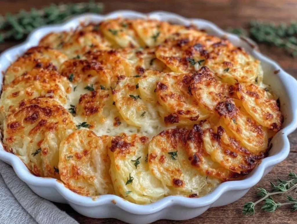 creamy scalloped potatoes - featured image