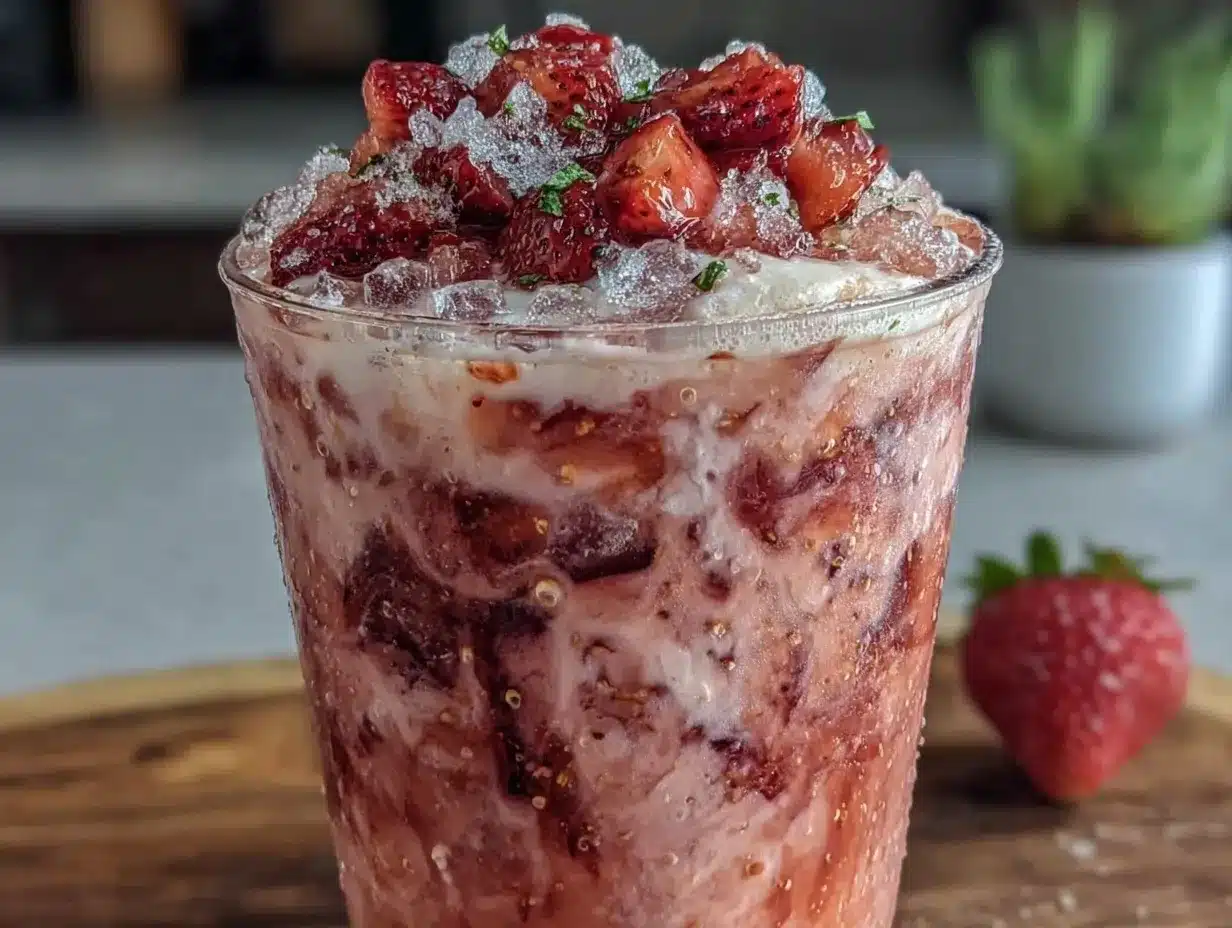 creamy starbucks pink drink copycat recipe preparation steps