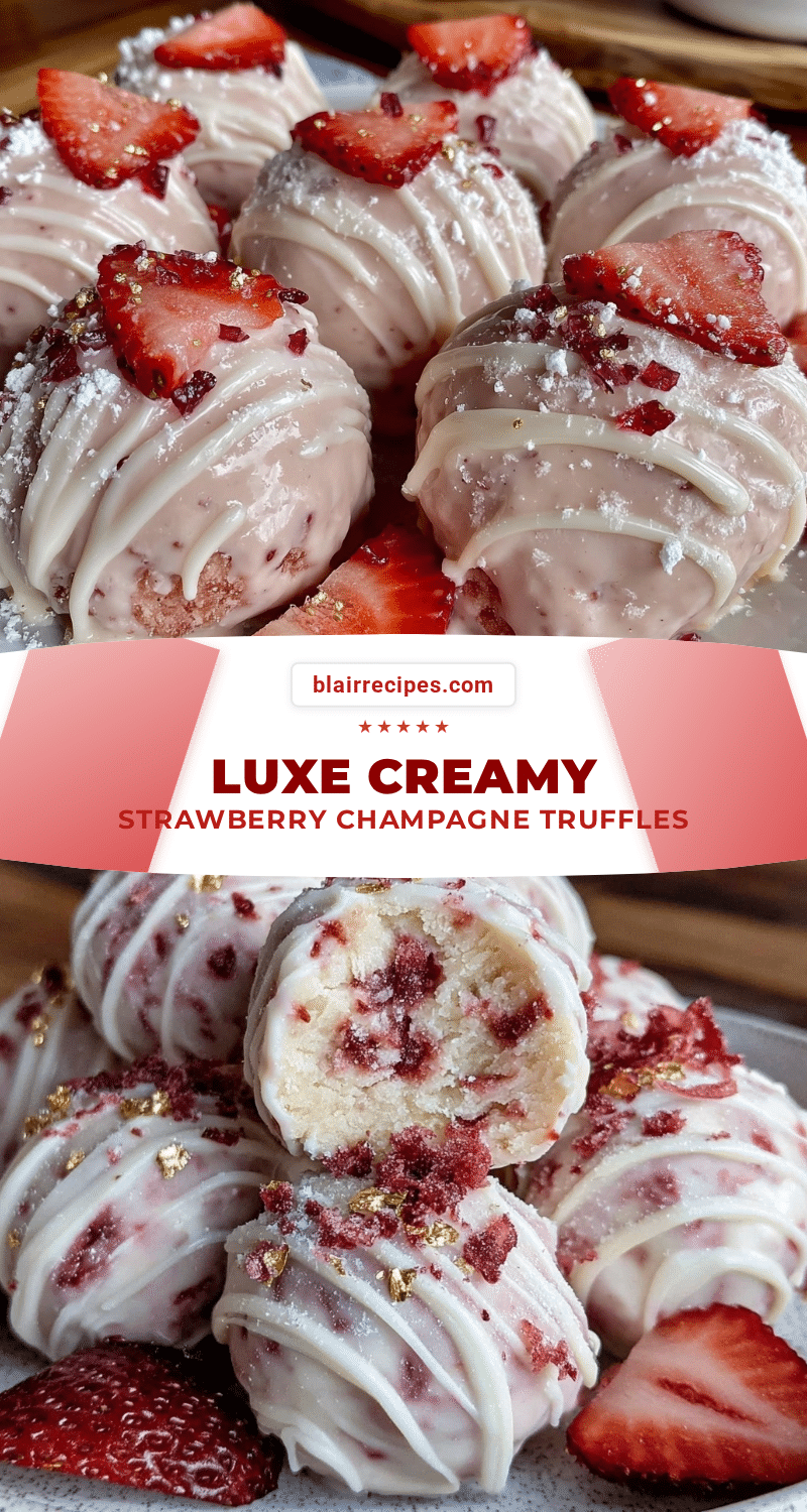 creamy strawberry champagne truffles recipe