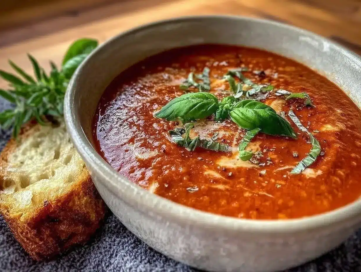 creamy tomato basil soup preparation steps