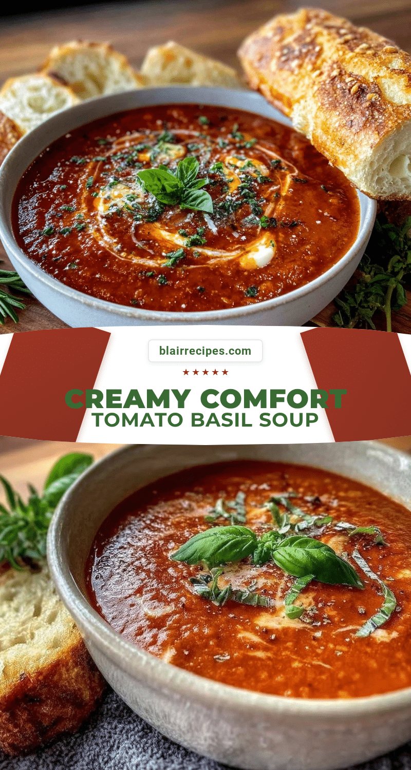 creamy tomato basil soup recipe