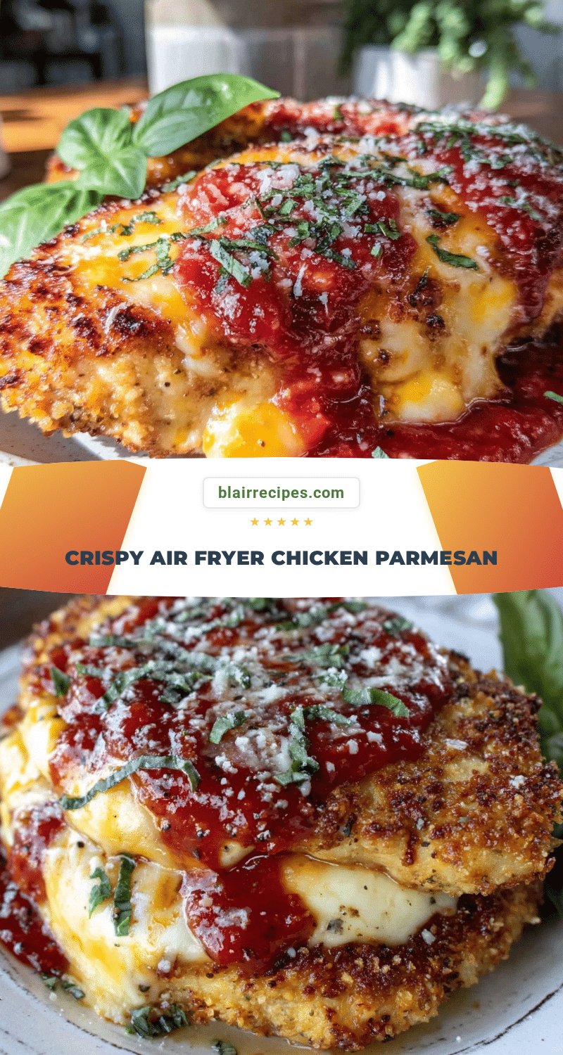 crispy air fryer chicken parmesan recipe