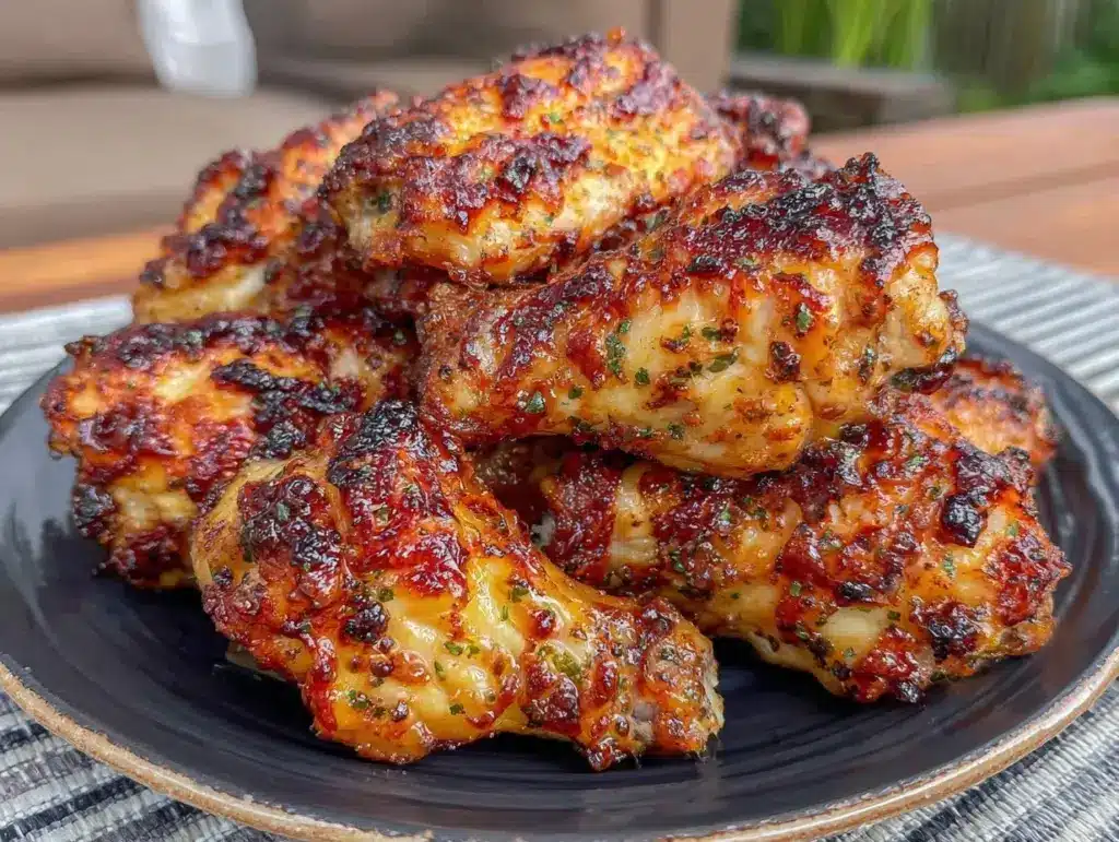 crispy air fryer chicken wings - featured image