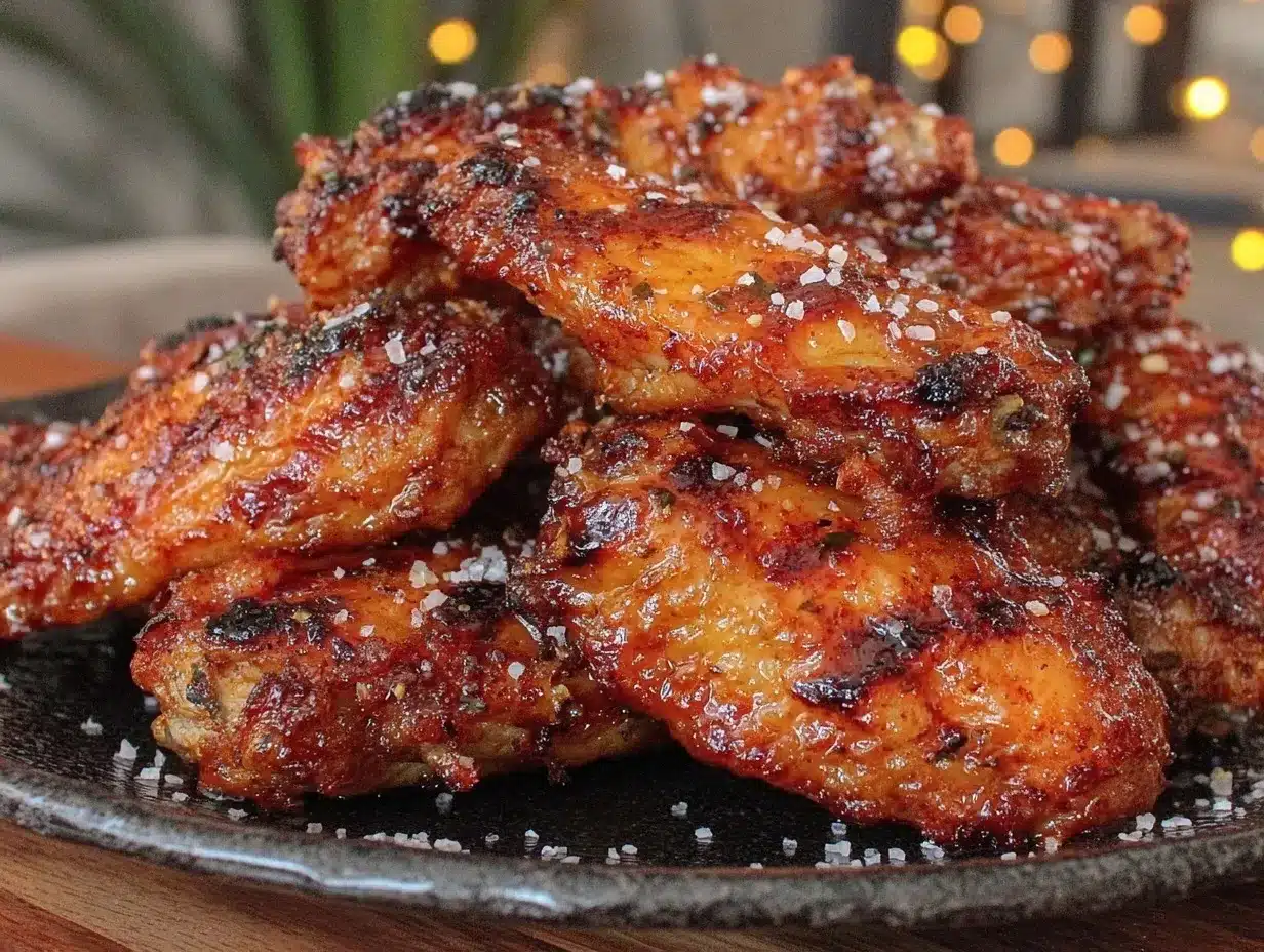 crispy air fryer chicken wings preparation steps