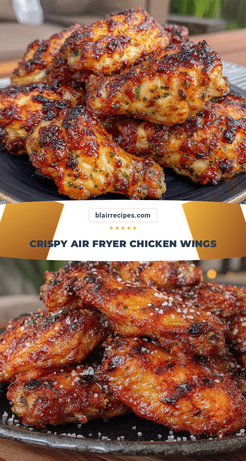 crispy air fryer chicken wings recipe