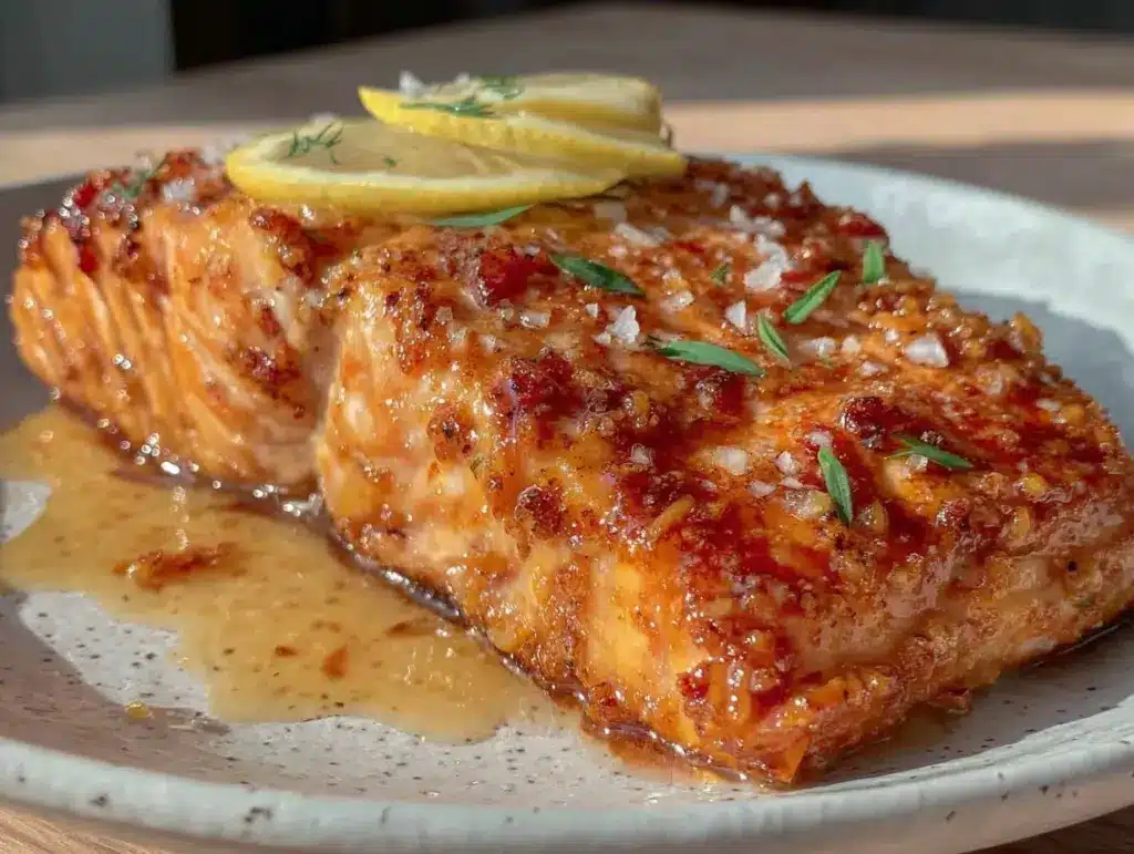crispy air fryer salmon - featured image