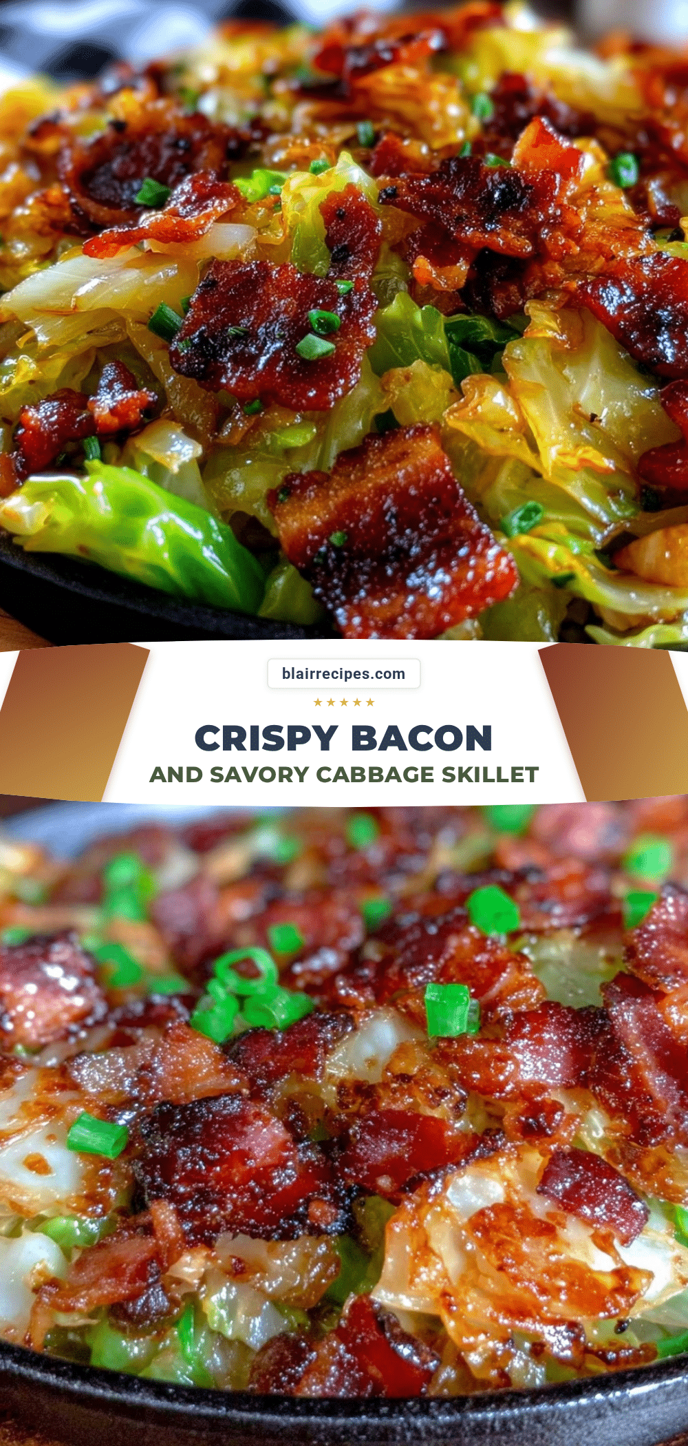 crispy cabbage and bacon skillet recipe