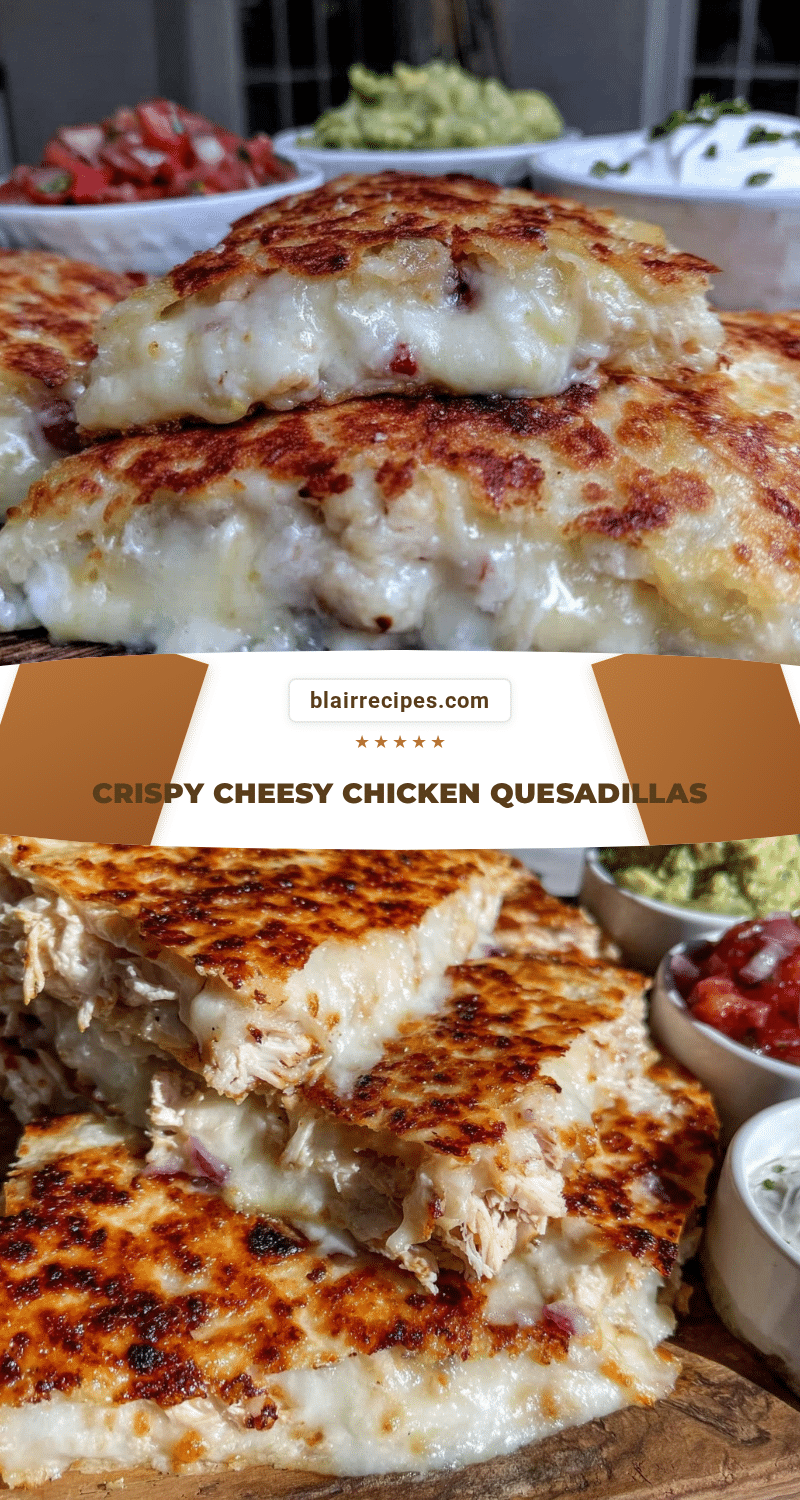 crispy chicken and cheese quesadillas recipe