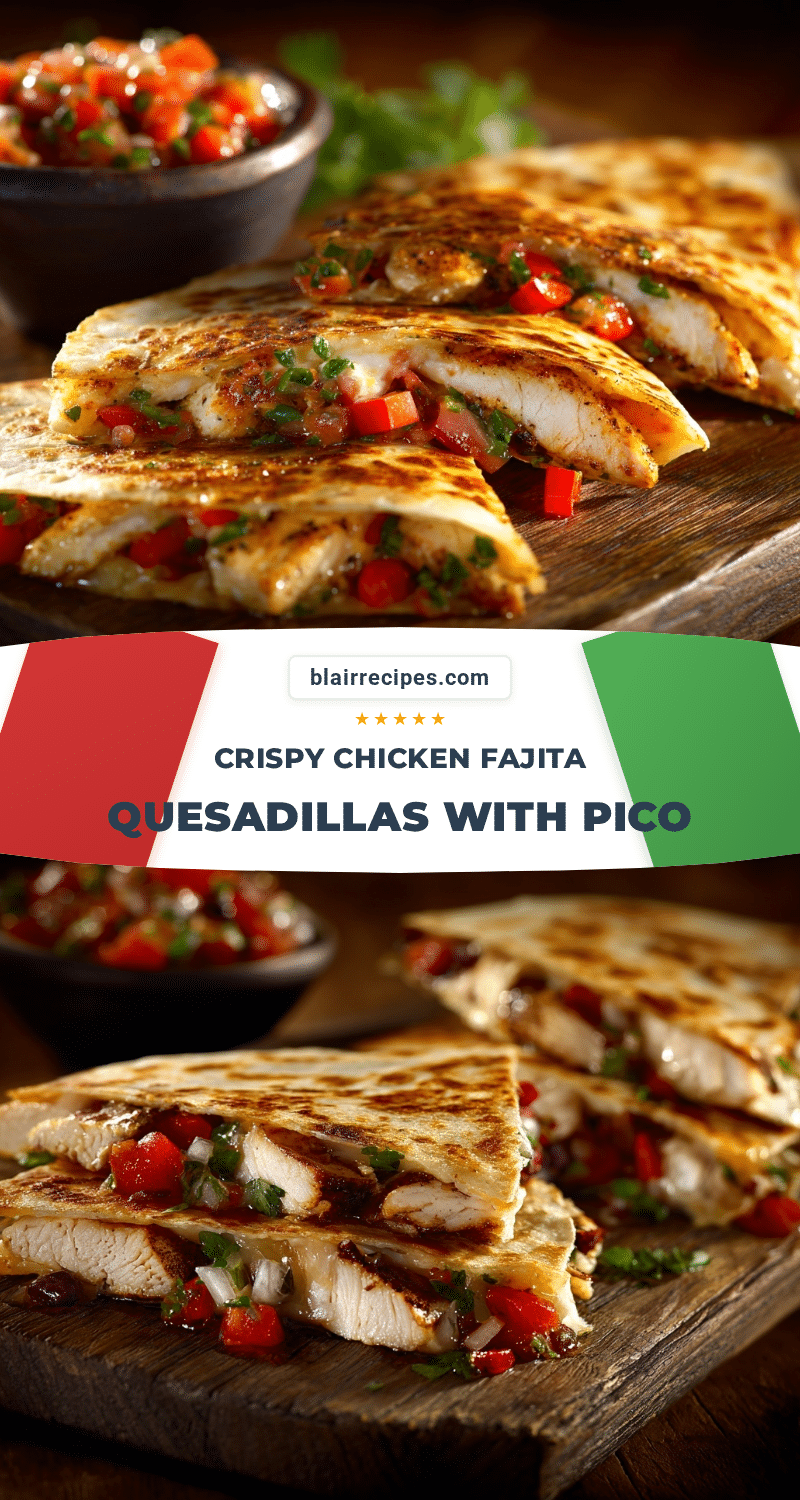 crispy chicken fajita quesadillas recipe