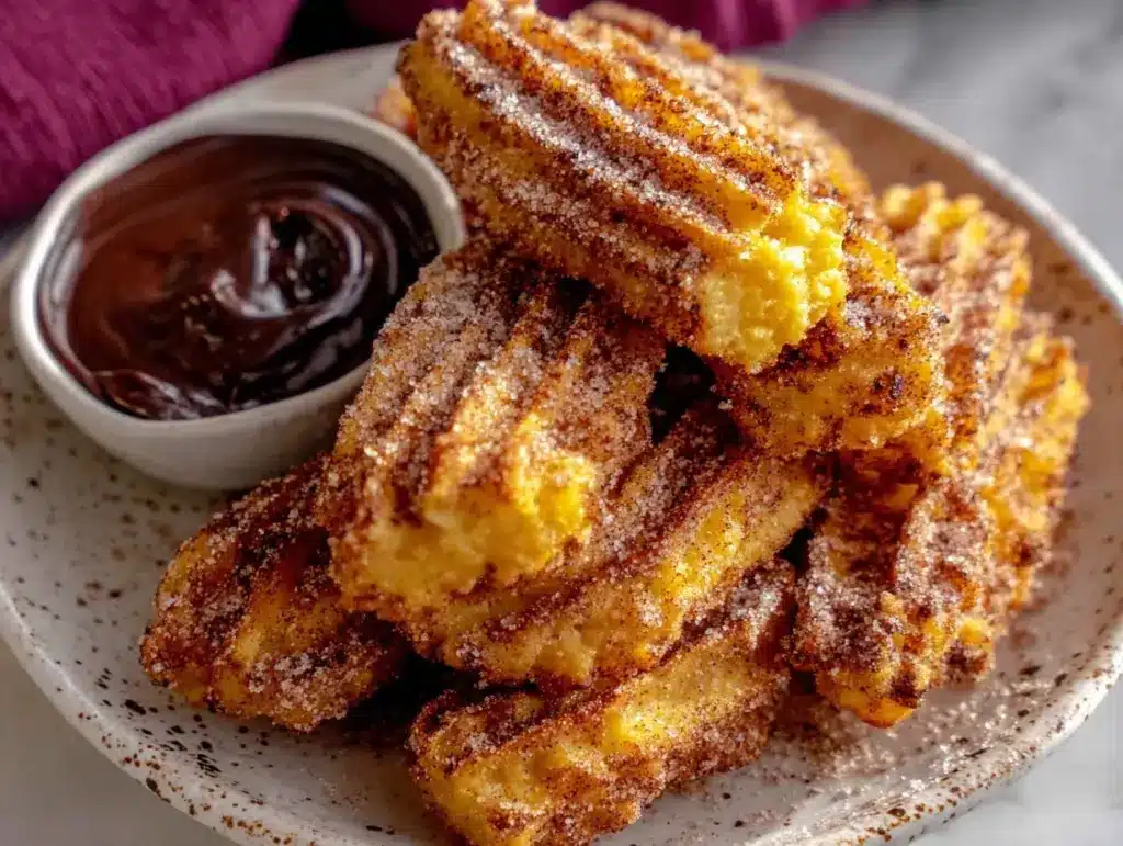 crispy churros recipe - featured image