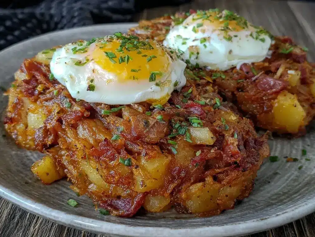 crispy corned beef hash - featured image
