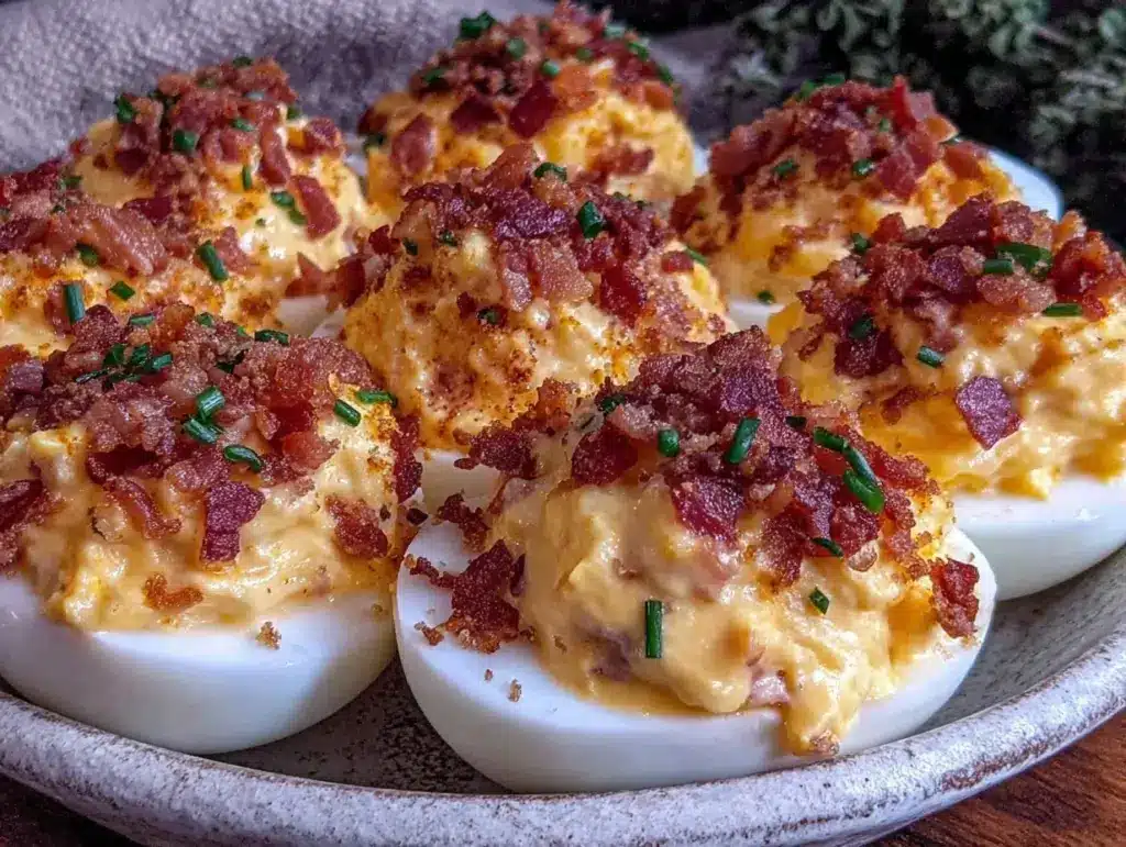 crispy deviled eggs - featured image
