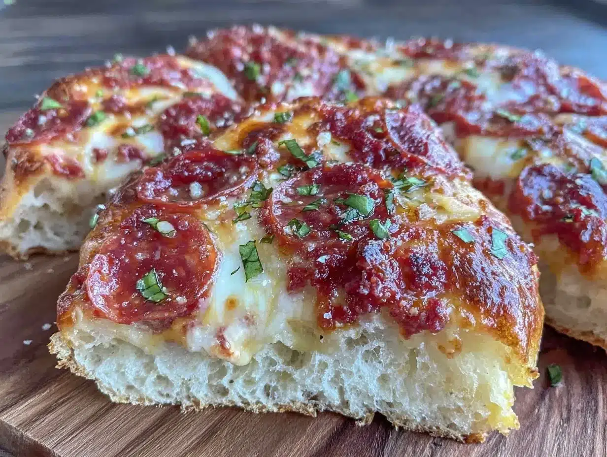 crispy heart-shaped pepperoni pizza preparation steps