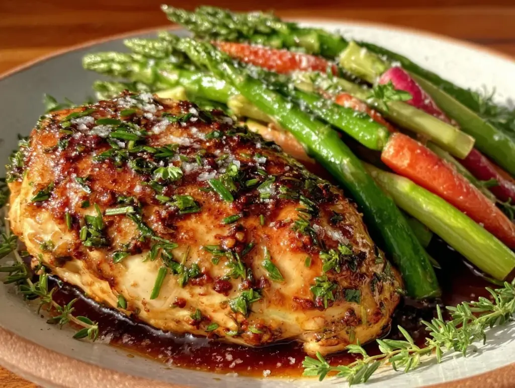 crispy herb roasted chicken - featured image