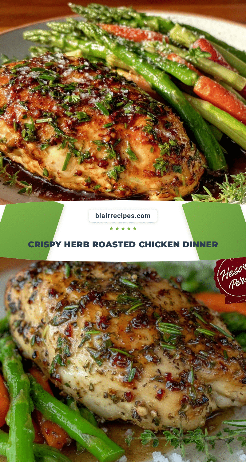 crispy herb roasted chicken recipe