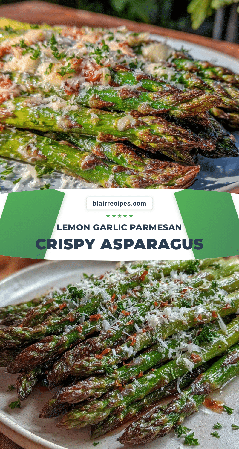 crispy lemon garlic roasted asparagus recipe