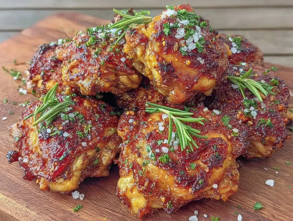 crispy oven baked chicken thighs preparation steps