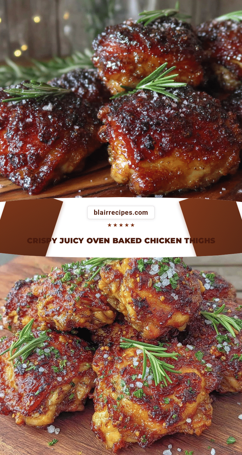 crispy oven baked chicken thighs recipe