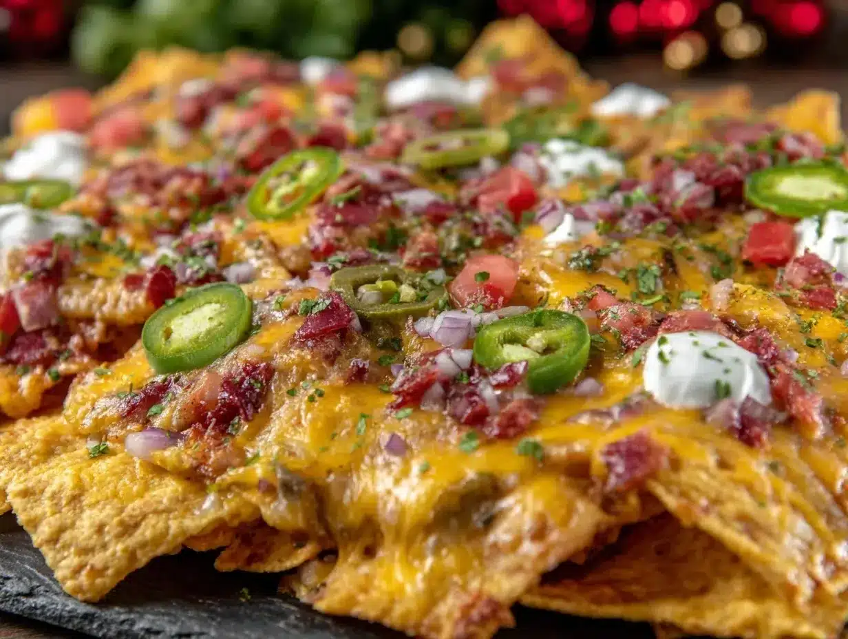 crispy sheet pan grad party nachos preparation steps