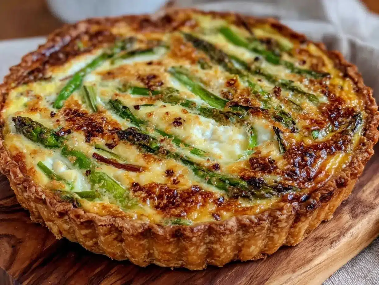 crispy spring onion and gruyere tart preparation steps
