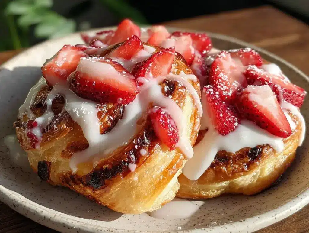 crispy strawberry cream cheese danish delight - featured image