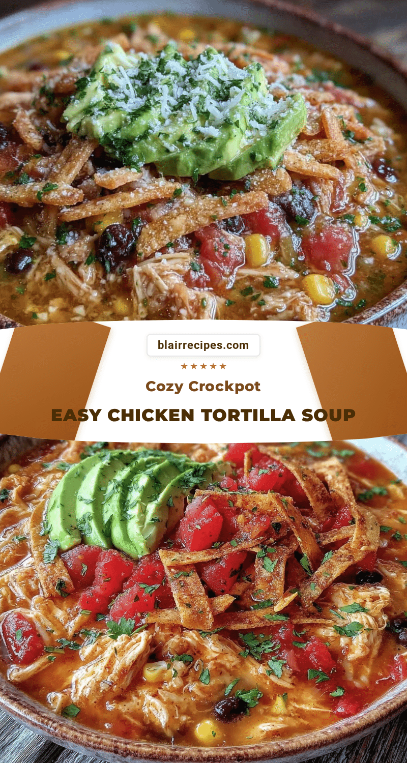 crockpot chicken tortilla soup recipe