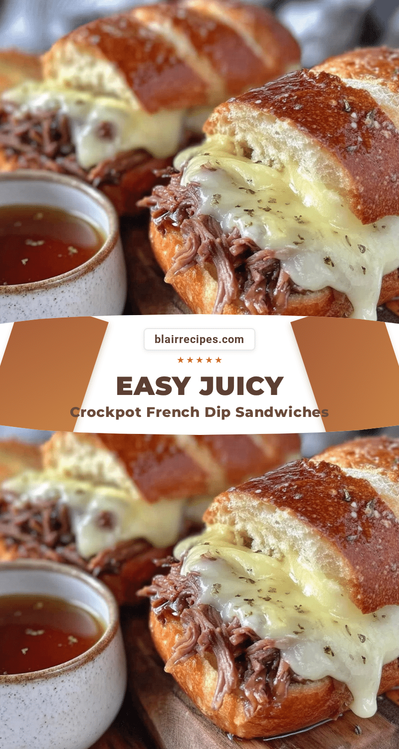 crockpot french dip sandwiches recipe