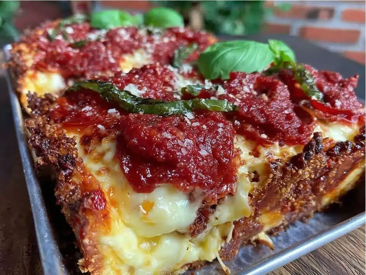Detroit-Style Pizza preparation steps